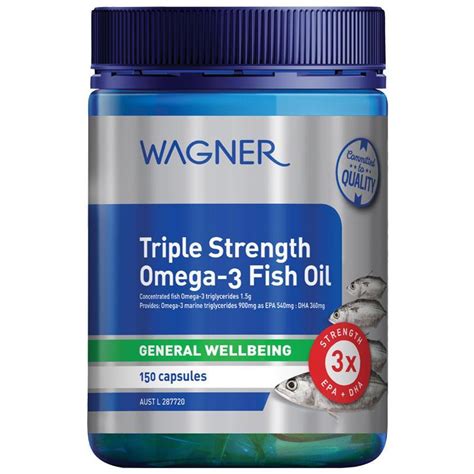 wagner triple strength omega-3 fish oil 150 capsules